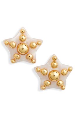 Lele Sadoughi Mother-of-Pearl Starfish Stud Earrings in Mother Of Pearl