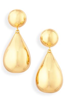 Lele Sadoughi Small Dome Teardrop Earrings in Gold