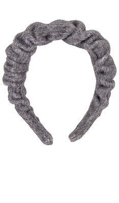 Lele Sadoughi Wool Felt Kelly Headband in Grey.