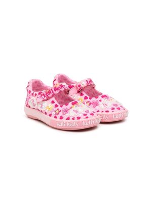 Lelli Kelly Dolly heart-print sequinned ballerina shoes - Pink