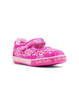 Lelli Kelly logo-embroidered bead-embellished sneakers - Pink