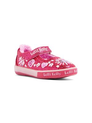 Lelli Kelly logo-embroidered sequin-embellished sneakers - Pink