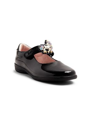 Lelli Kelly Mary Jane logo-embroidered ballerina shoes - Black