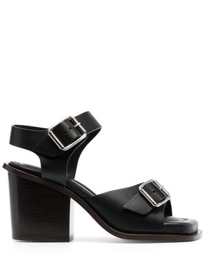 Lemaire 80mm leather sandals - Black