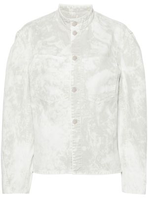 LEMAIRE acid-wash denim jacket - White