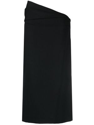 Lemaire asymmetric-waistline pencil skirt - Black
