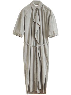 LEMAIRE asymmetrical midi shirtdress - Grey