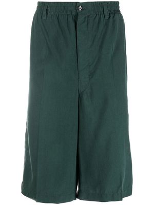 Lemaire below-knee silk shorts - Green