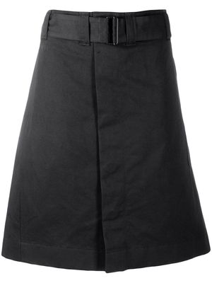 Lemaire belted A-line skirt - Black