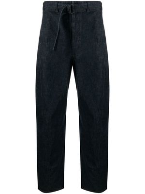 Lemaire belted straight-leg jeans - Blue