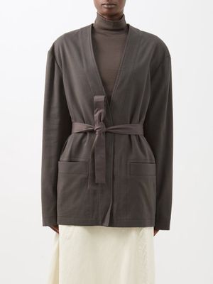Lemaire - Belted Twill Jacket - Womens - Black