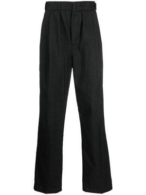 Lemaire belted-waistband chino trousers - Grey