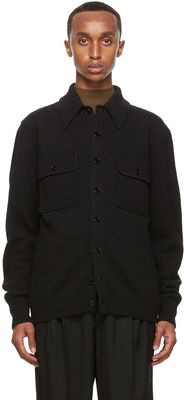 LEMAIRE Black Overshirt Jacket