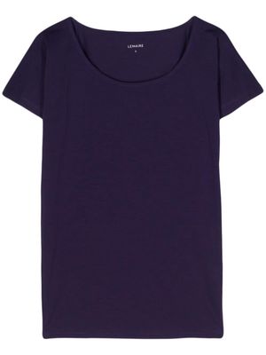 LEMAIRE boat-neck T-shirt - Purple