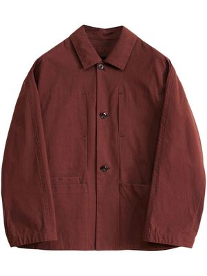 LEMAIRE boxy shirt jacket - Brown