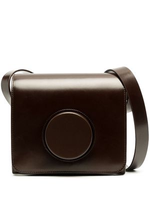 Lemaire Camera leather crossbody bag - Brown