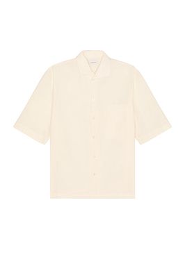 Lemaire Camp Collar Shirt in White