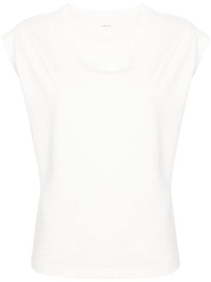 LEMAIRE cap-sleeve jersey T-shirt - White