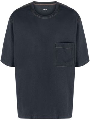 Lemaire chest patch-pocket cotton T-shirt - Blue