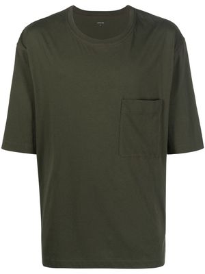 Lemaire chest patch-pocket cotton T-shirt - Green
