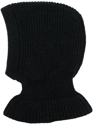 Lemaire chunky-knit wool-blend balaclava - Black