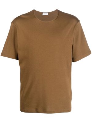 Lemaire crew-neck cotton T-shirt - Brown