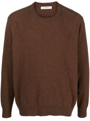 Lemaire crew-neck wool blend jumper - Brown