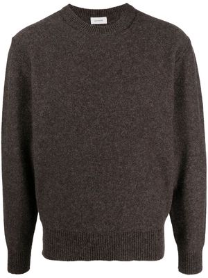 Lemaire crewneck wool jumper - Brown