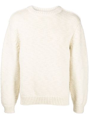 Lemaire crewneck wool sweater - White
