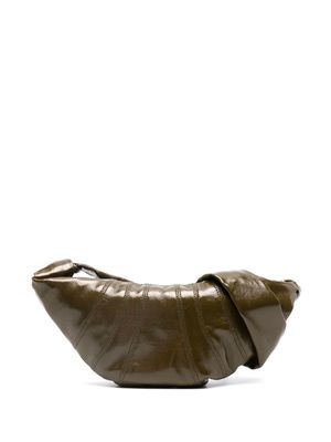 Lemaire Croissant slouch-body messenger bags - Green