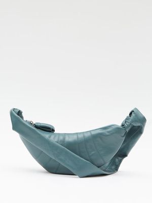 Lemaire - Croissant Small Leather Cross-body Bag - Mens - Dark Green