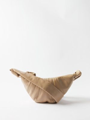 Lemaire - Croissant Small Leather Cross-body Bag - Mens - Sand