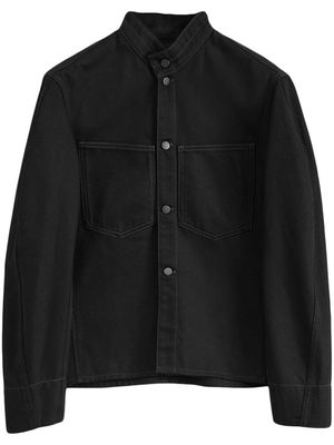 LEMAIRE curved-sleeve denim jacket - Black