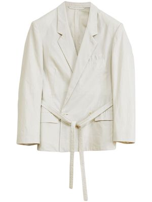 LEMAIRE double-breasted belted blazer - Neutrals