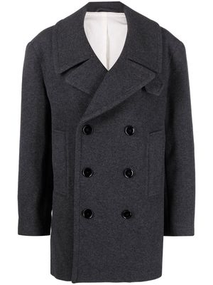Lemaire double-breasted peacoat - Grey