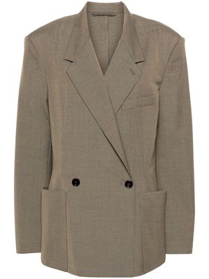 LEMAIRE double-breasted tailored blazer - Grey