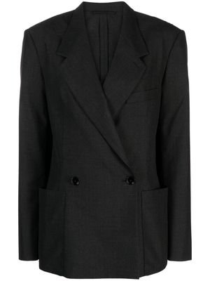 LEMAIRE double-breasted wool-blend blazer - Black