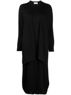 Lemaire draped panel dress - Black