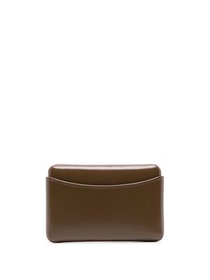 Lemaire embossed-logo detail flap wallet - Brown