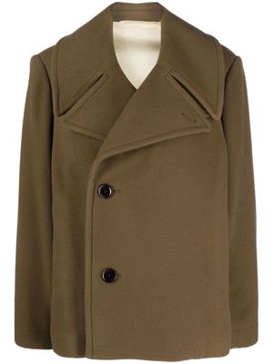 Lemaire felted wool blazer - Green