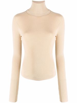Lemaire find-knit rollneck top - Neutrals