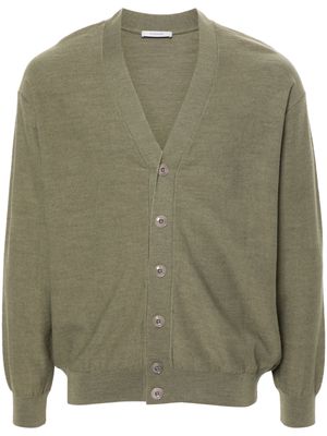 LEMAIRE fine-knit cardigan - Green