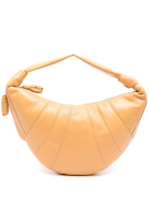LEMAIRE Fortune Croissant leather bag - Yellow