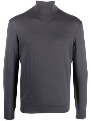 Lemaire funnel-neck long-sleeve top - Grey
