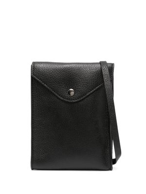 Lemaire grained-texture leather crossbody bag - Black