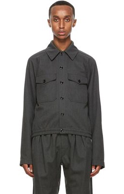 Lemaire Grey Military Jacket