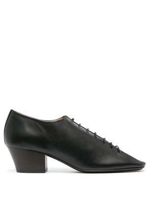 Lemaire heeled leather derby shoes - BK999 - BLACK