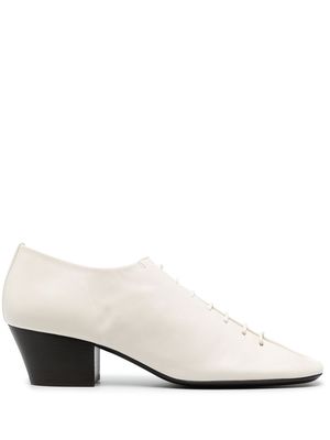 Lemaire heeled leather derby shoes - WH000 - WHITE