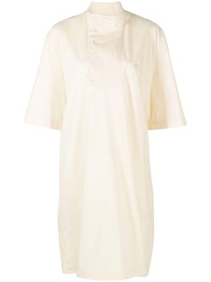 Lemaire high-neck cotton dress - Neutrals