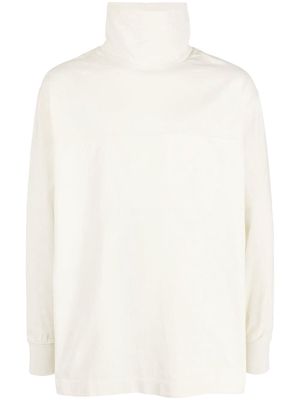 LEMAIRE high-neck cotton sweatshirt - Neutrals